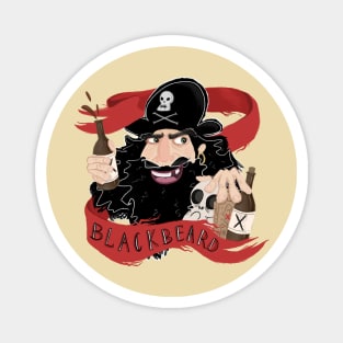 Blackbeard Pirate Character Magnet